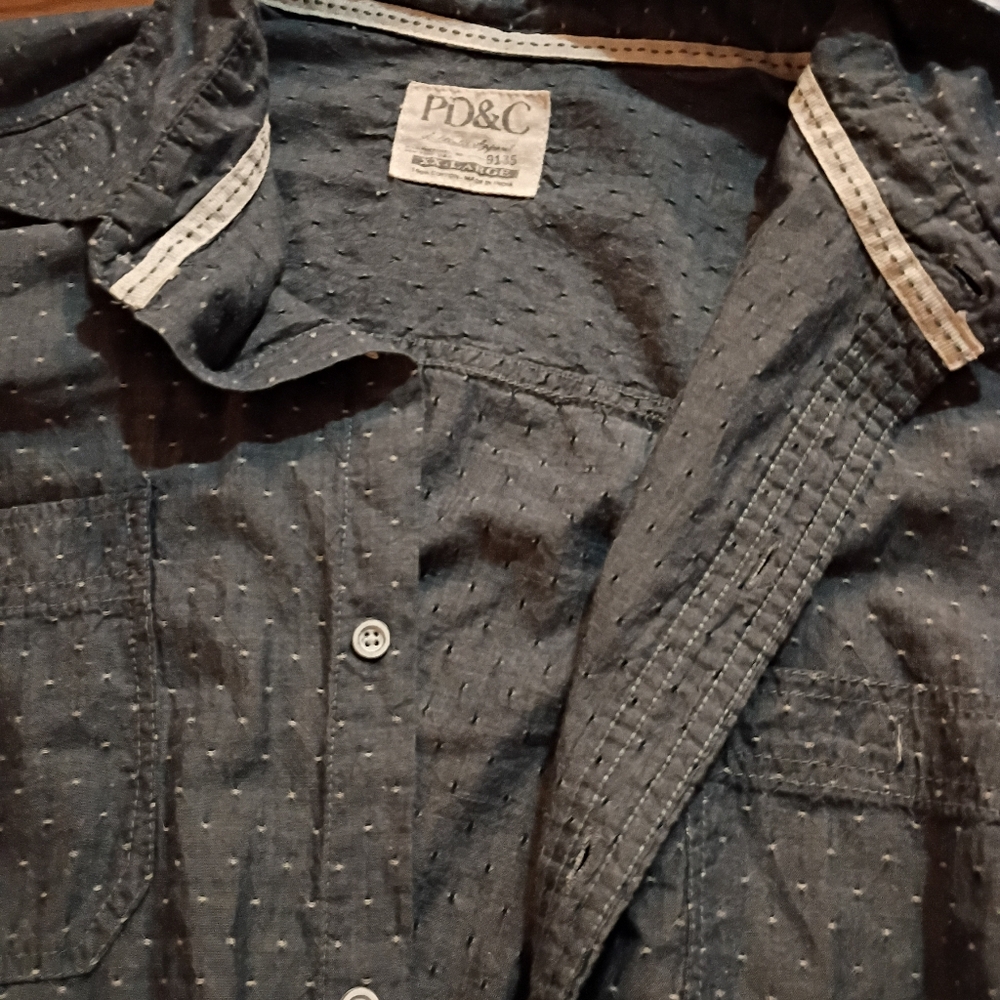 PD&C Paper, Denim And Cloth Button Down Men's New Shirt